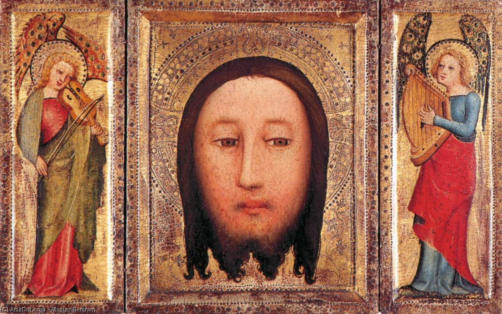 Triptych: The Holy Visage Of Christ — Master Bertram