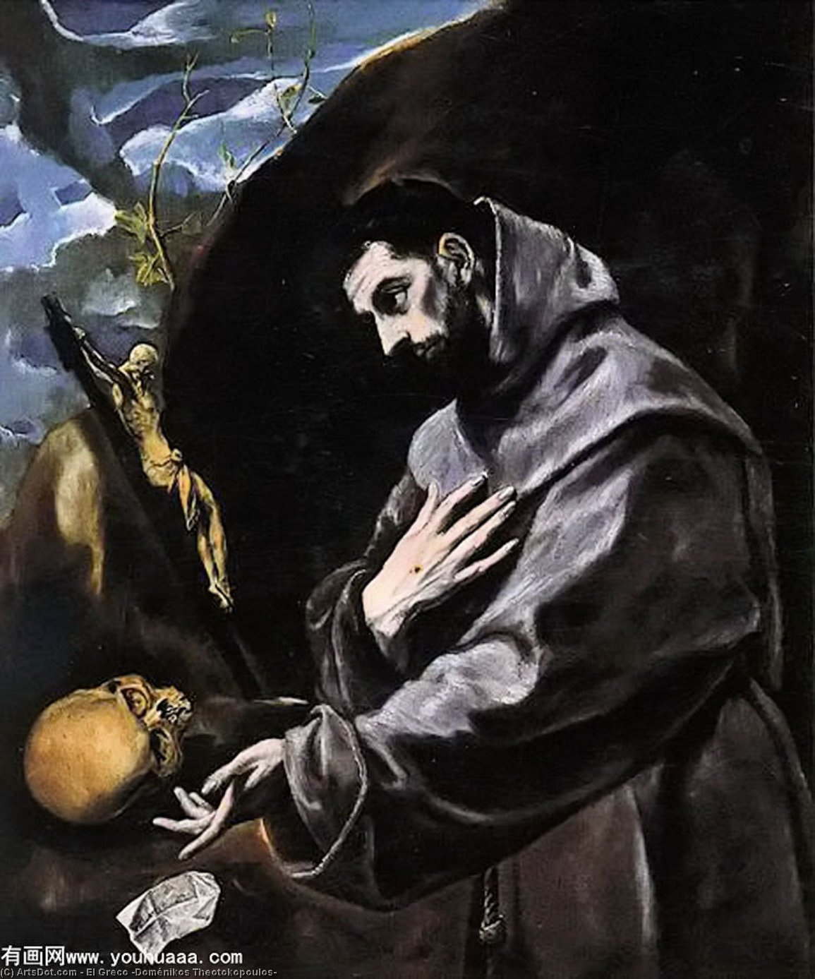 St Francis Praying — Эль Греко
