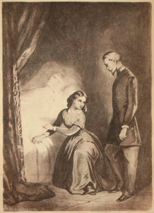 Valentine De Villefort Poisoned The Body Of Madame De Saint Meran — Tony Johannot (antoine Johannot)