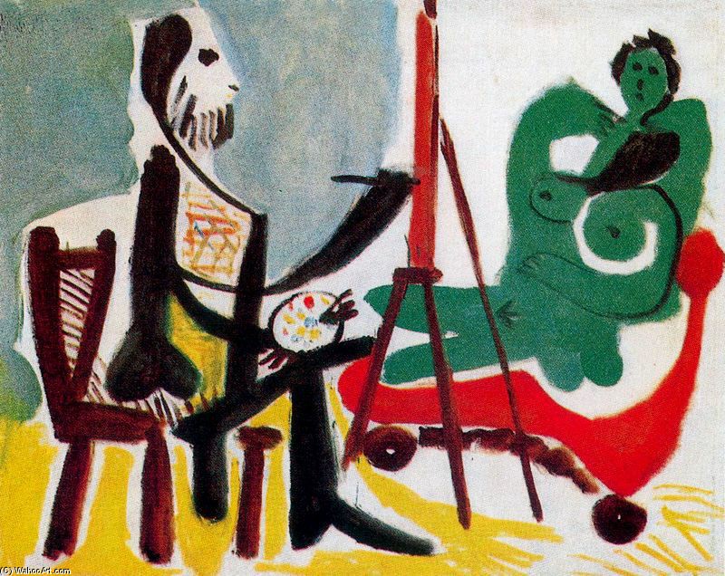 The Painter And His Model 19 — Пабло Пикассо