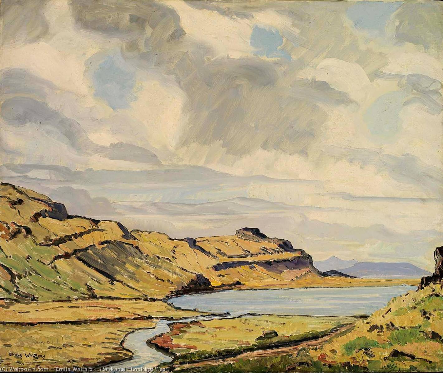 Haukadal (looking West) — Emile Walters