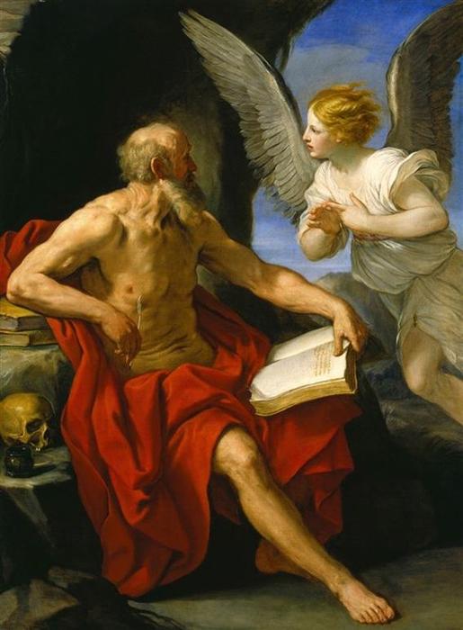 Angel Appearing To St. Jerome — Reni Guido (le Guide)