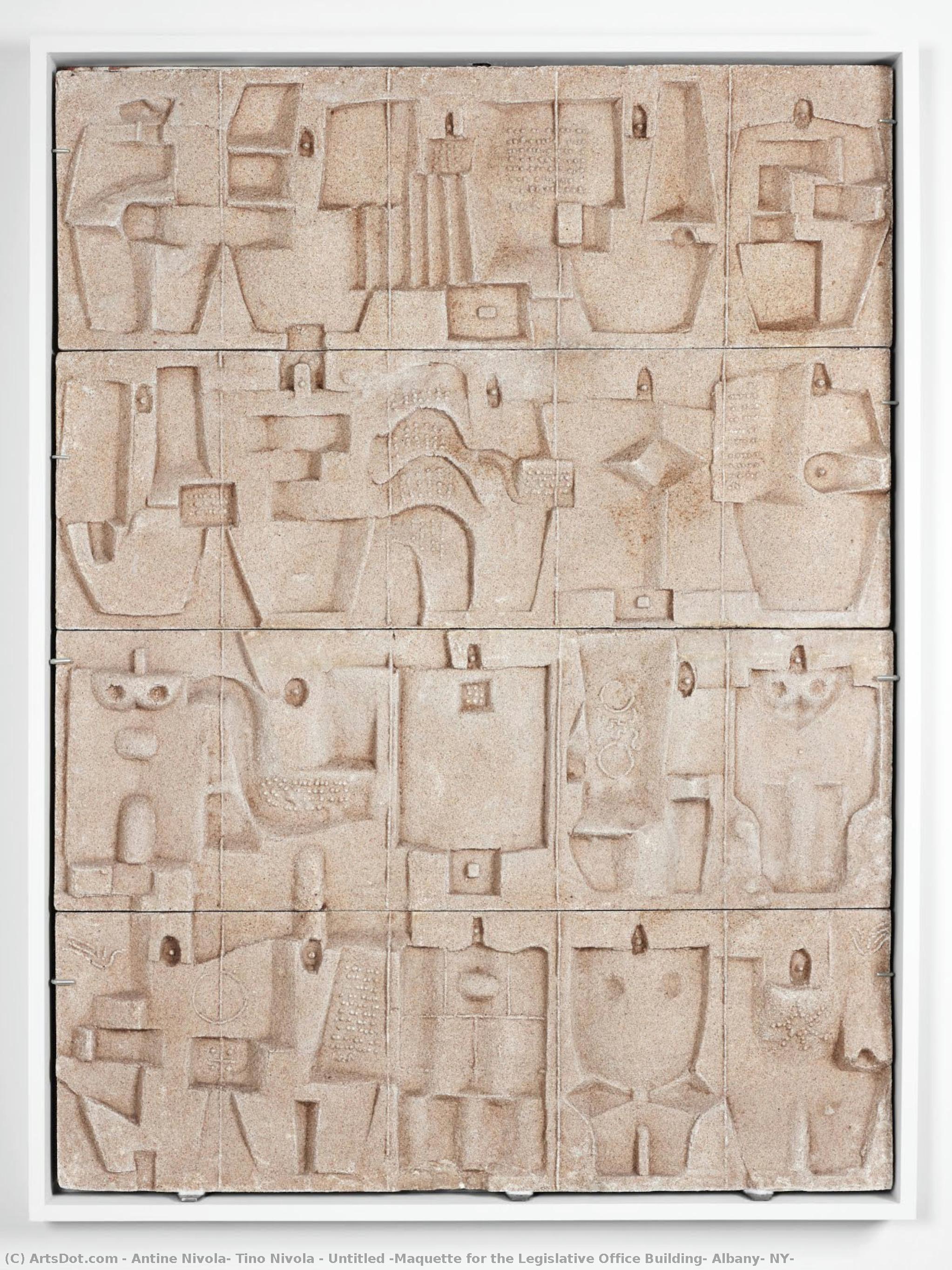 Untitled [maquette For The Legislative Office Building, Albany, Ny] — Antine Nivola, Tino Nivola
