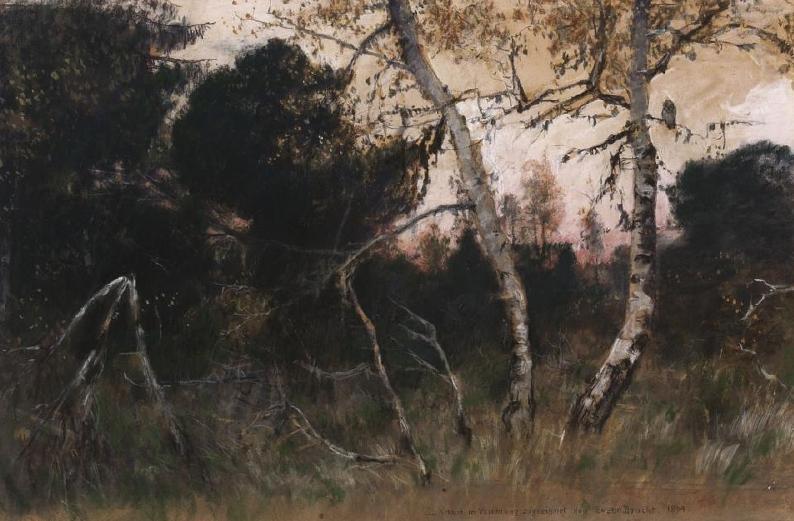 In The Forest Thicket (im Waldesdickicht) — Eugen Felix Prosper Bracht