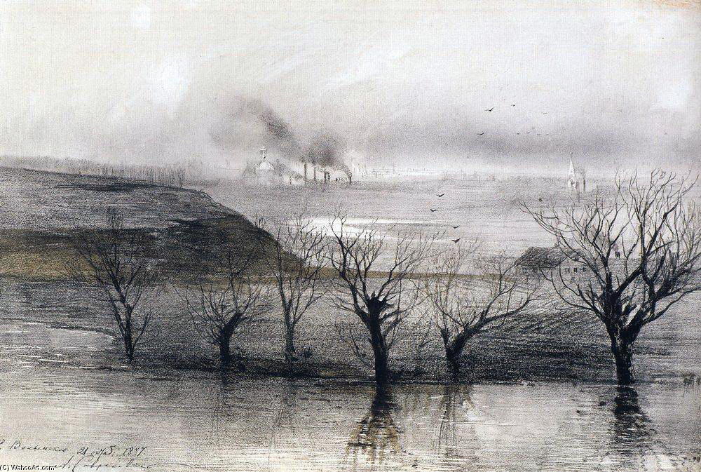 Landscape. The Village Of Volyn — Aleksey Savrasov