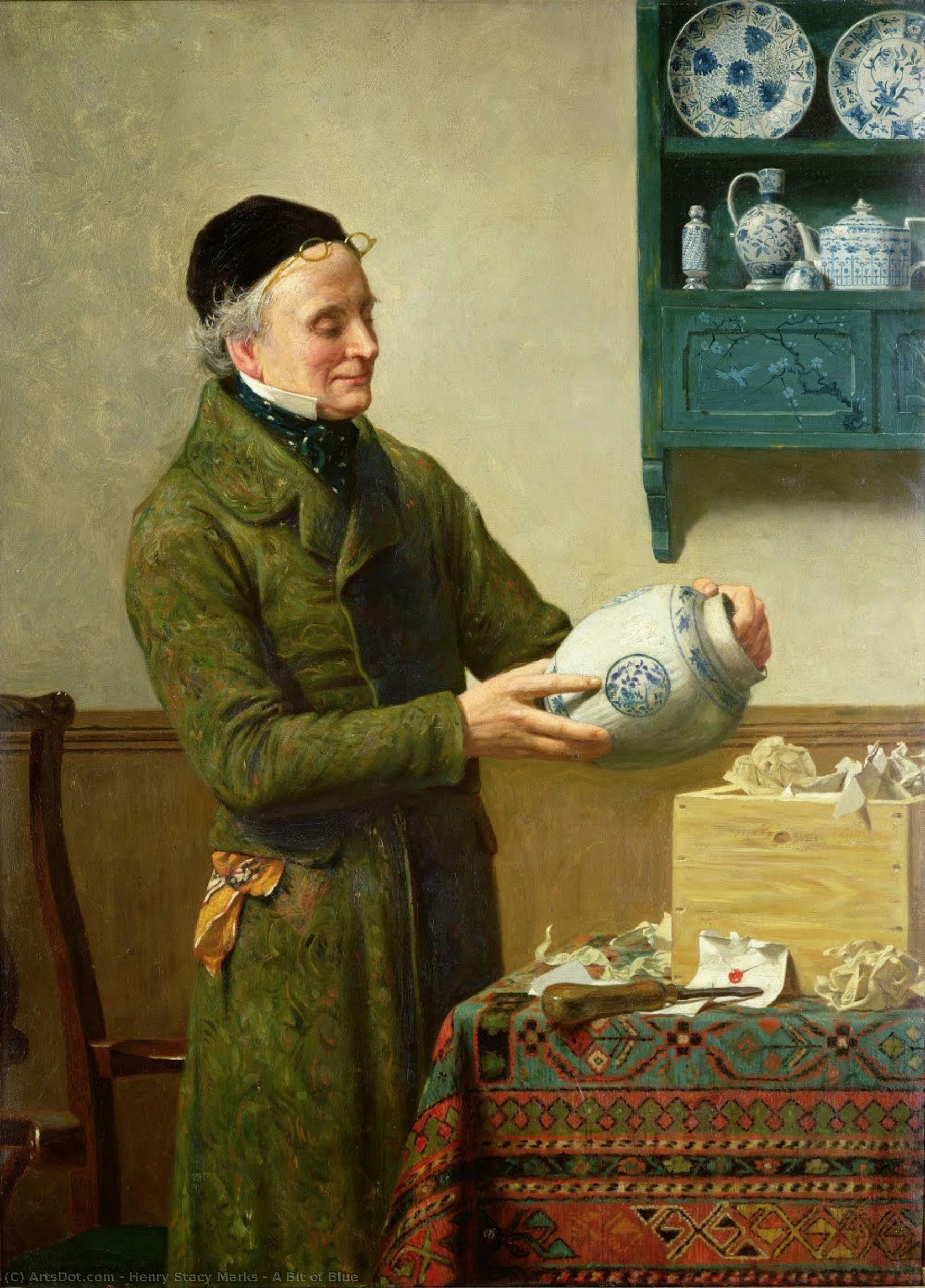 A Bit Of Blue — Henry Stacy Marks