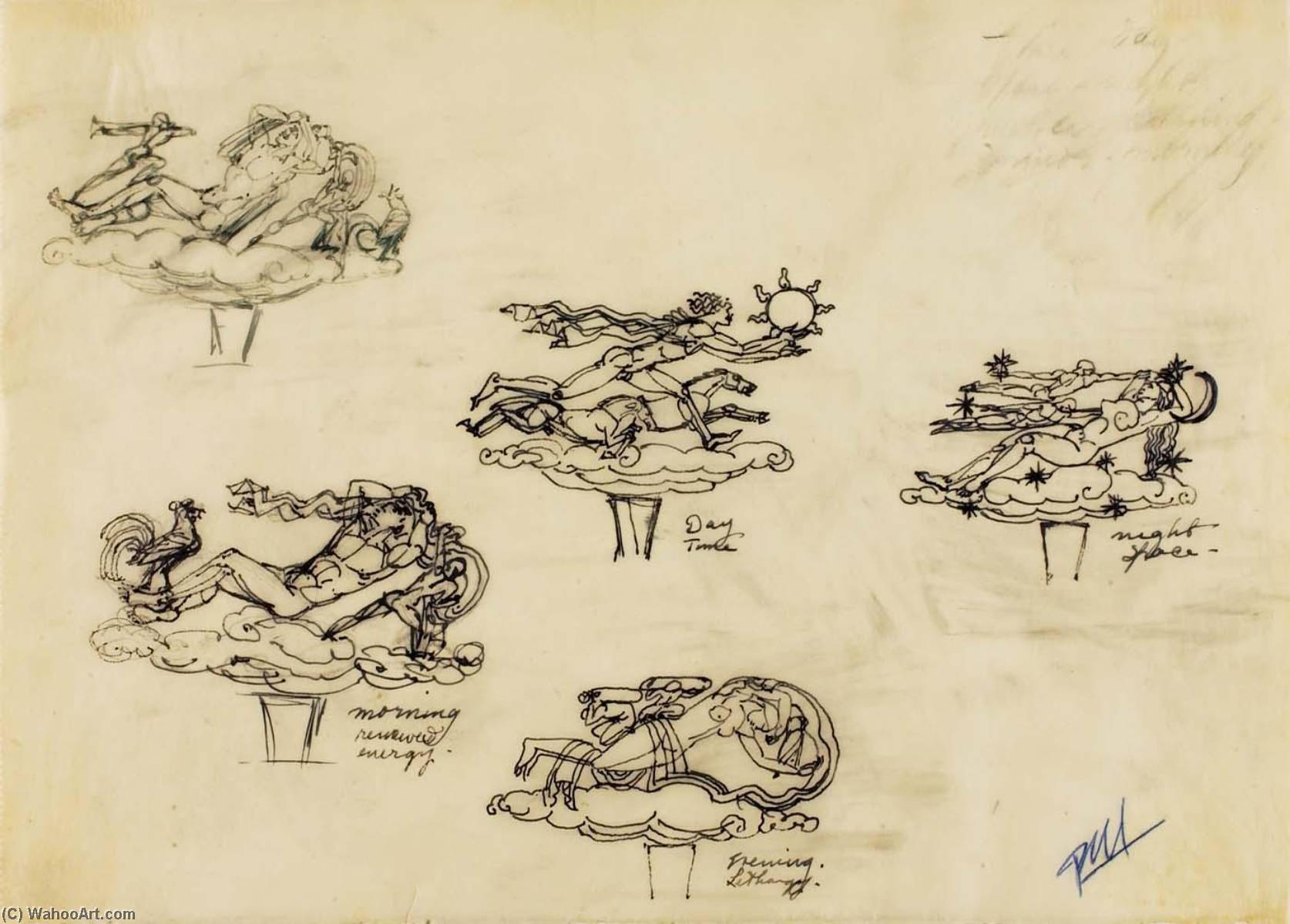 (sketches For The Moods Of Time) — Paul Manship