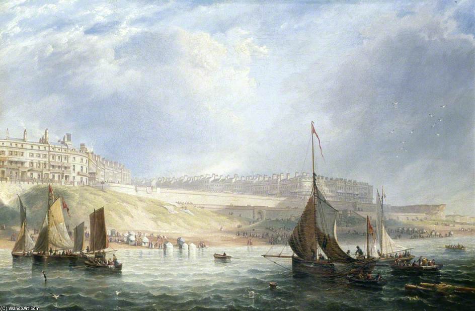Kemp Town, Brighton, East Sussex, From The Sea — John Wilson Carmichael