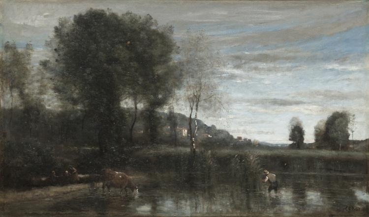 Pond At Ville-d'avray — Jean-baptiste-camille Corot