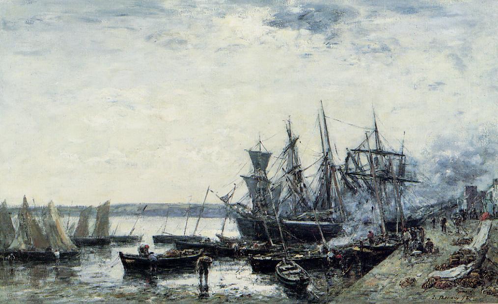 Camaret, The Port — Eugène Louis Boudin