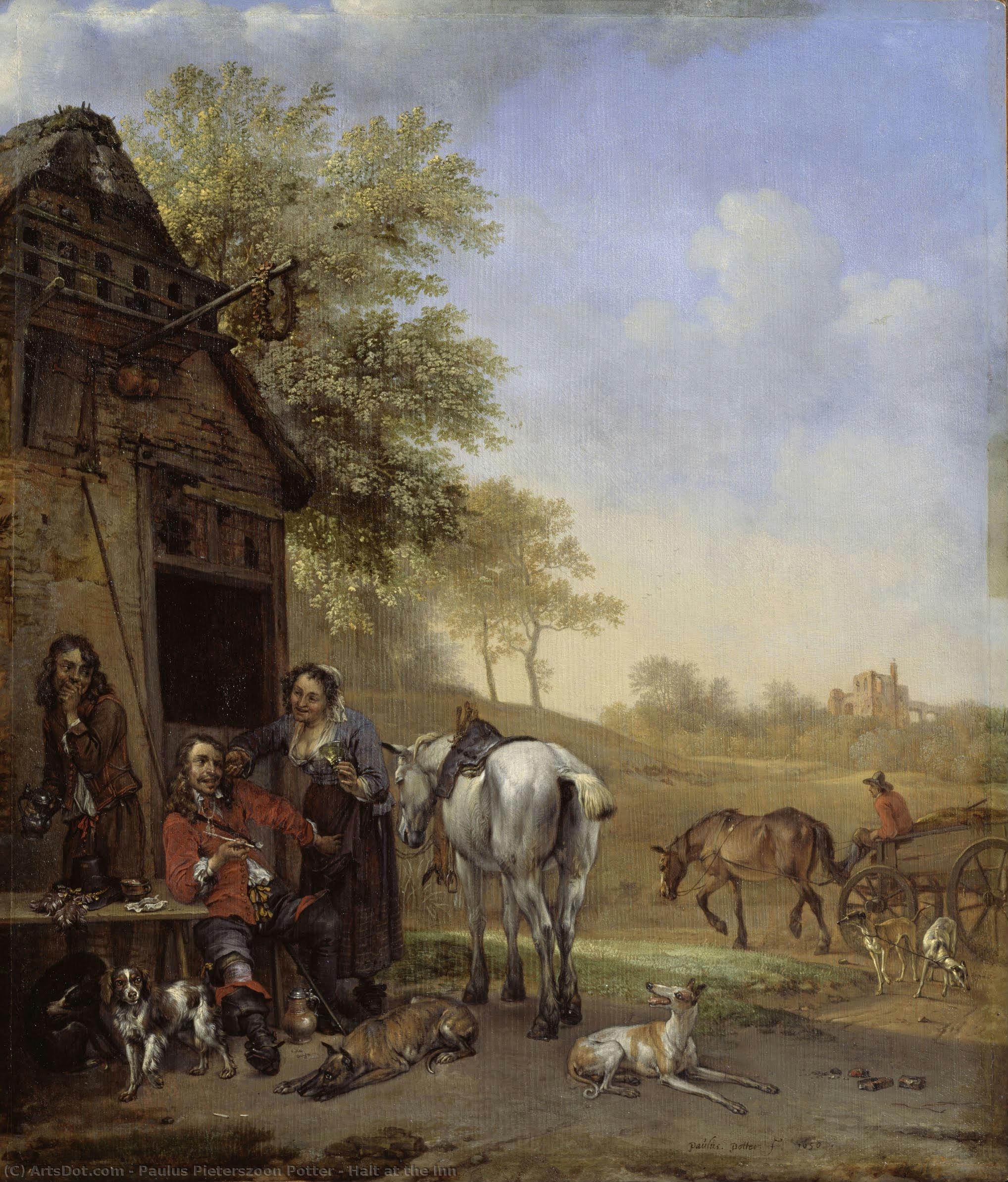Halt At The Inn — Paulus Pietersz Potter