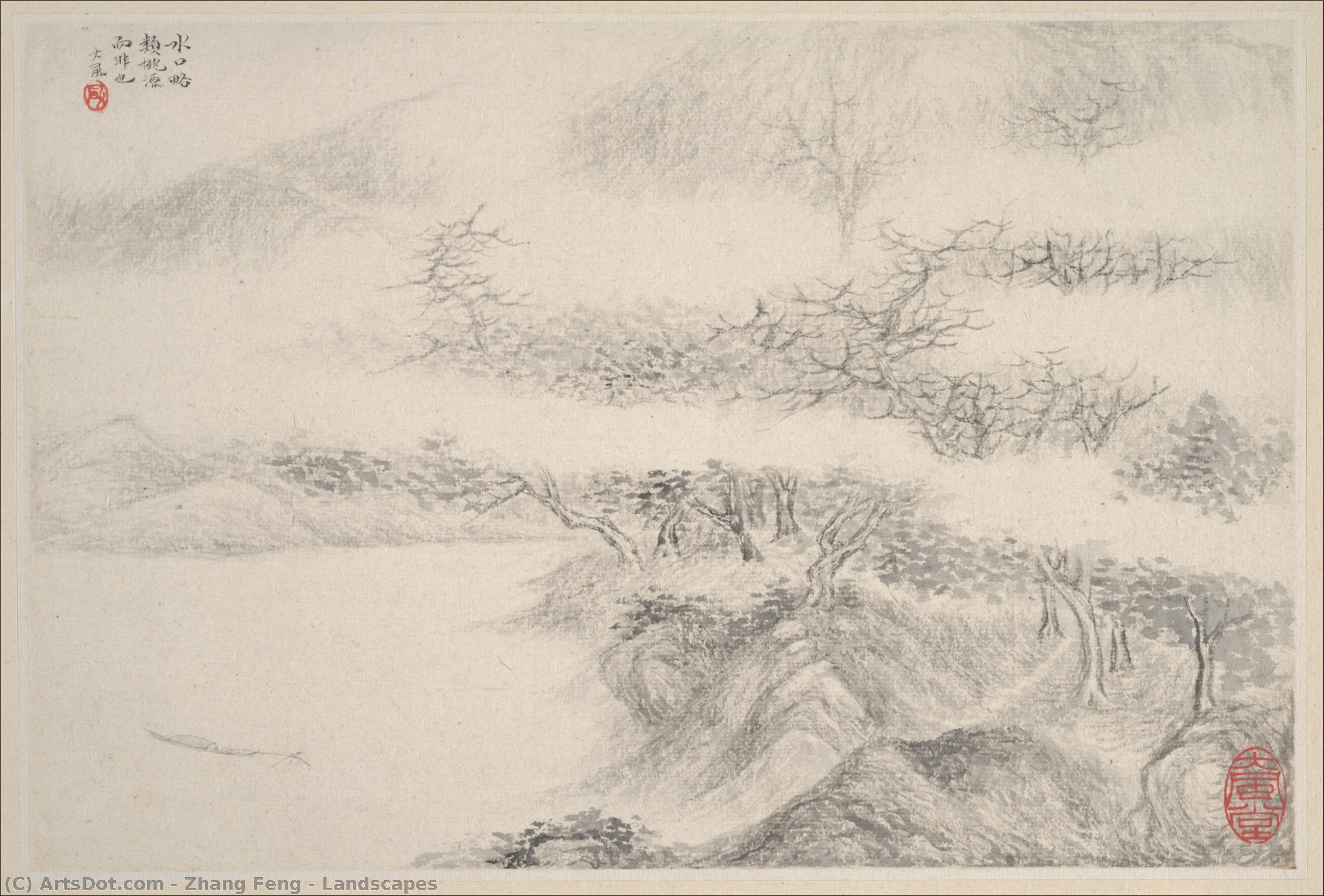 Landscapes — Zhang Feng (chinese, Active Ca. 1628–1662)