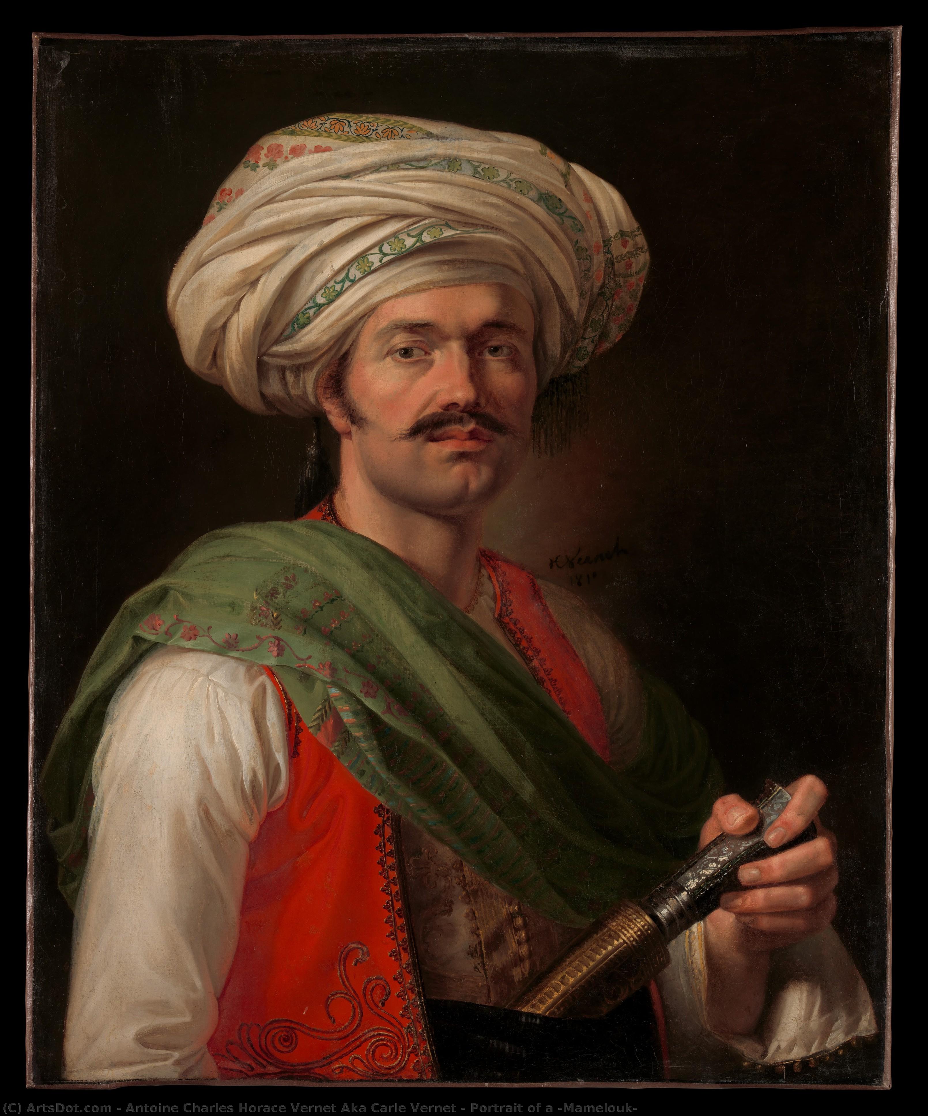 Portrait Of A "mamelouk" — Karle Vernet