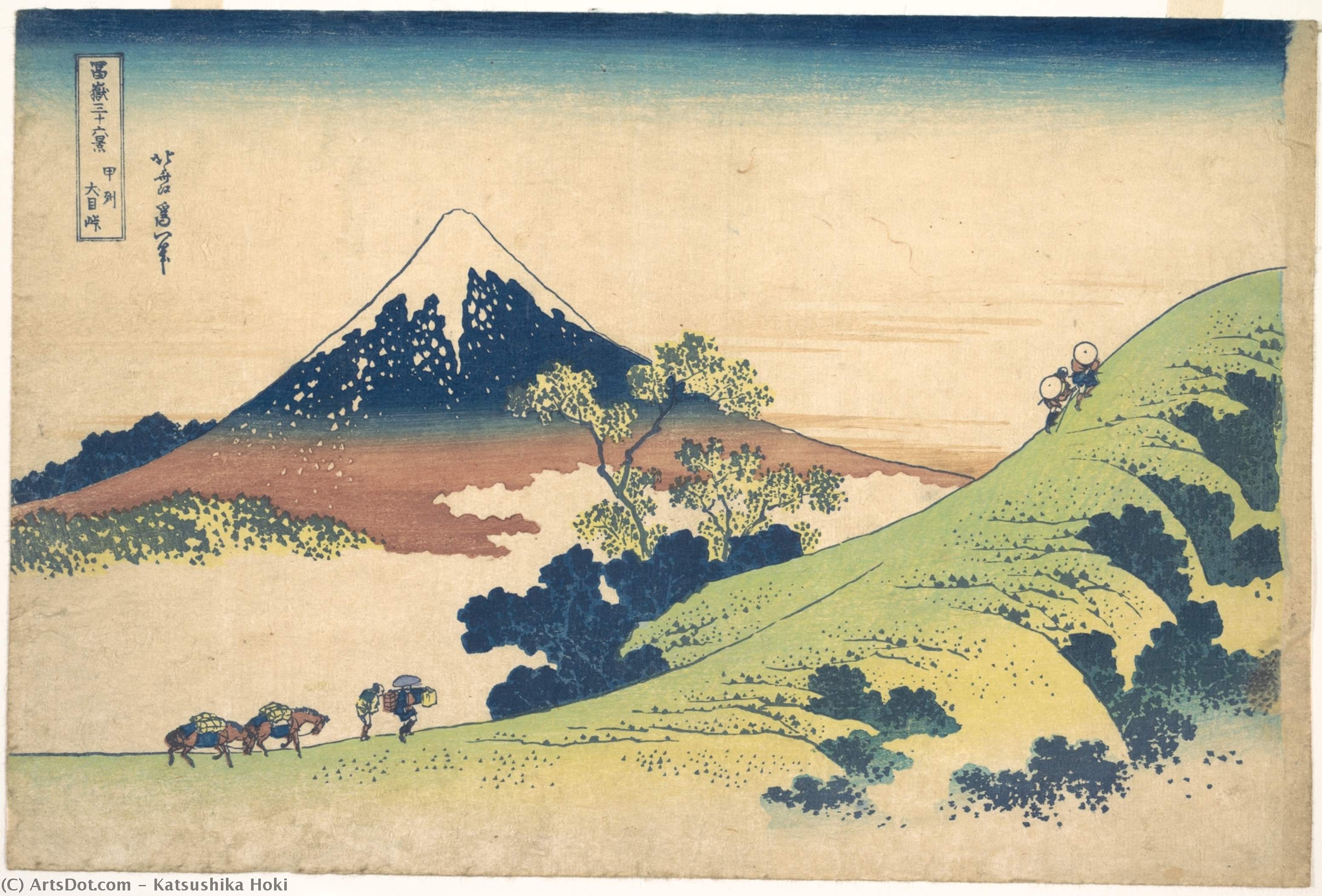 The Inume Pass In Kai Province — Katsushika Hokusai