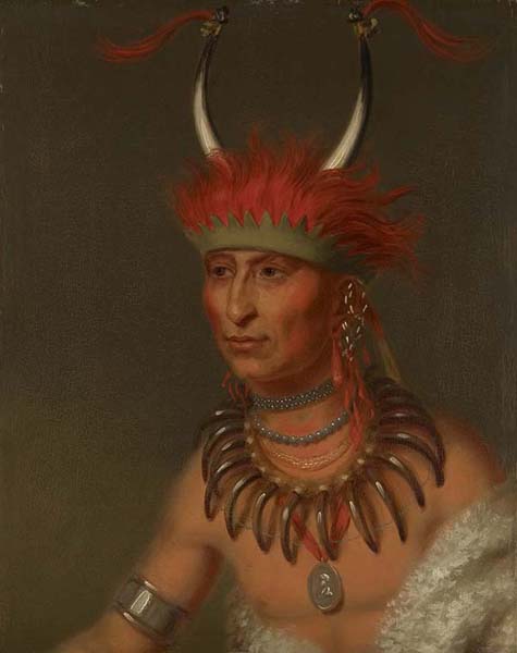 Ottoe Half Chief, Husband Of Eagle Of Delight — Charles Bird King