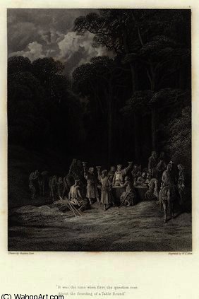 Illustration For Vivien By Alfred Tennyson — Paul Gustave Doré