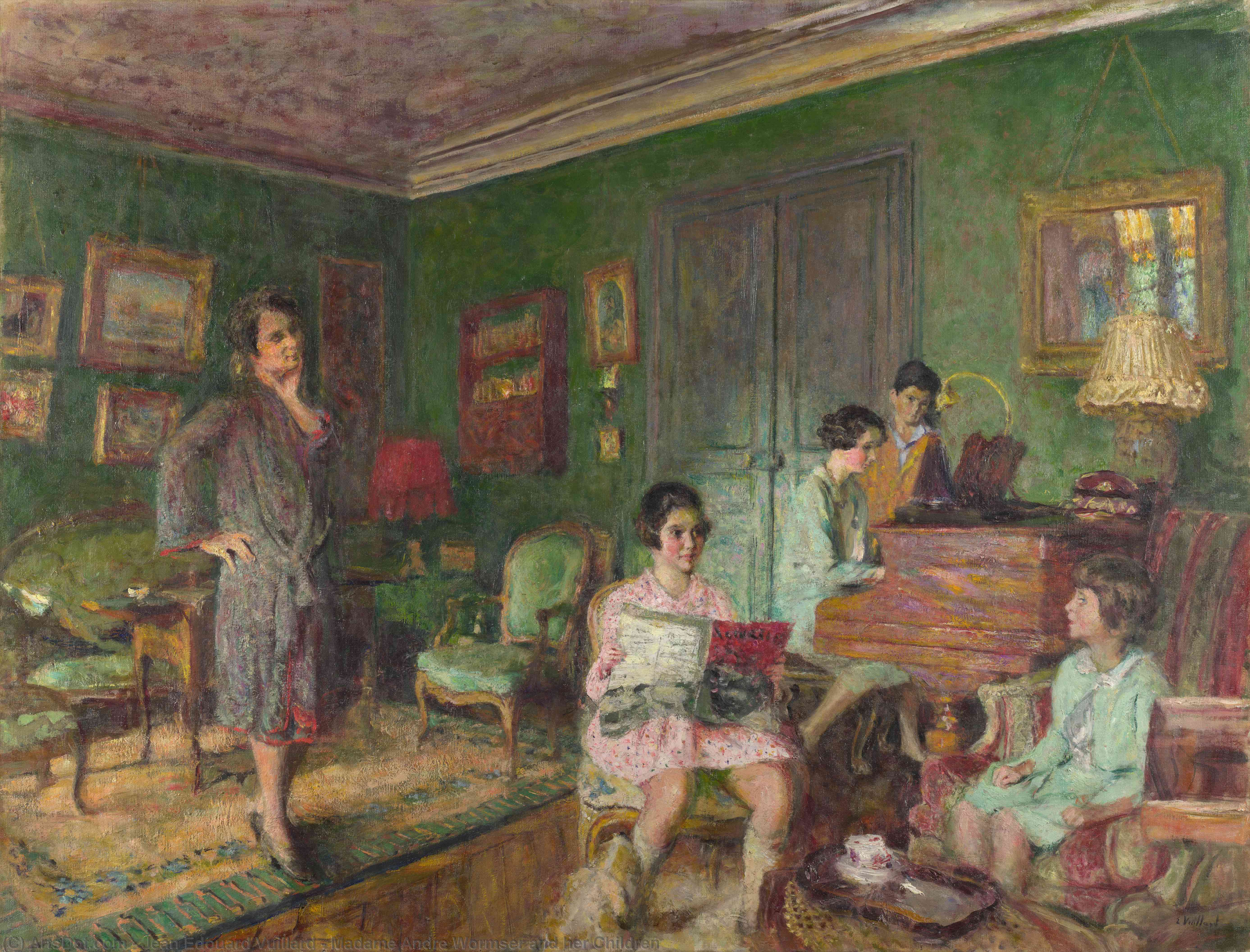 Madame Andre Wormser And Her Children — ジャン＝エドゥアール・ヴュイヤール