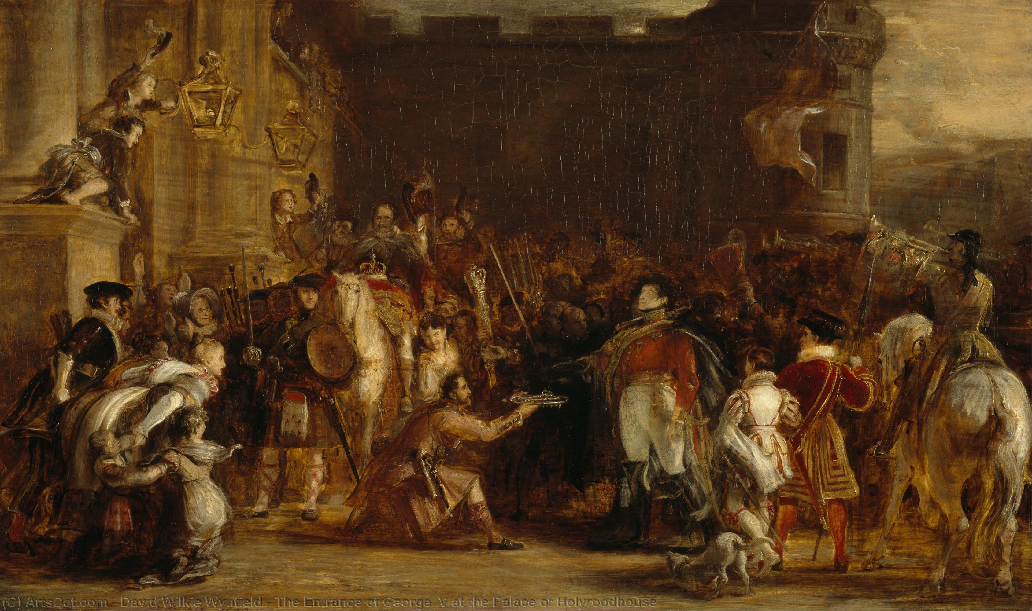 The Entrance Of George Iv At The Palace Of Holyroodhouse — Sir David Wilkie