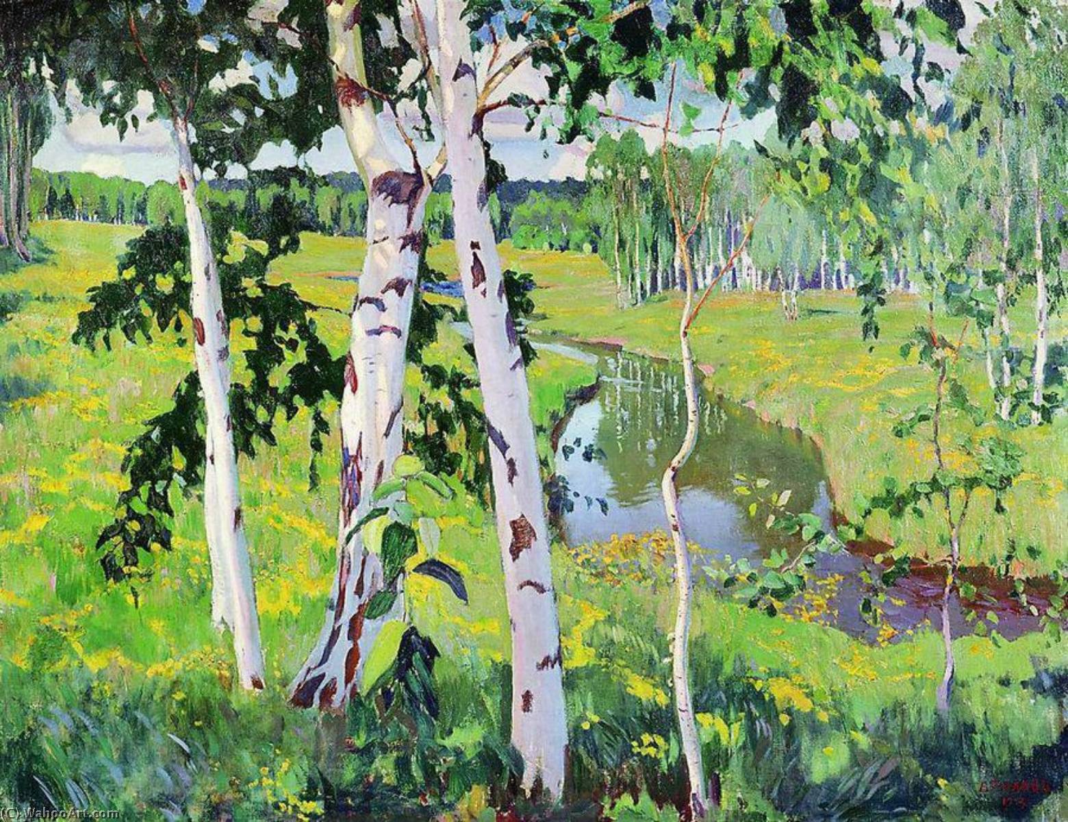 Landscape With River — Arkadij Aleksandrovic Rylov