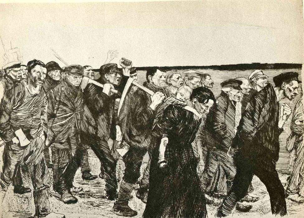 The March Of The Weavers In Berlin — Käthe Kollwitz