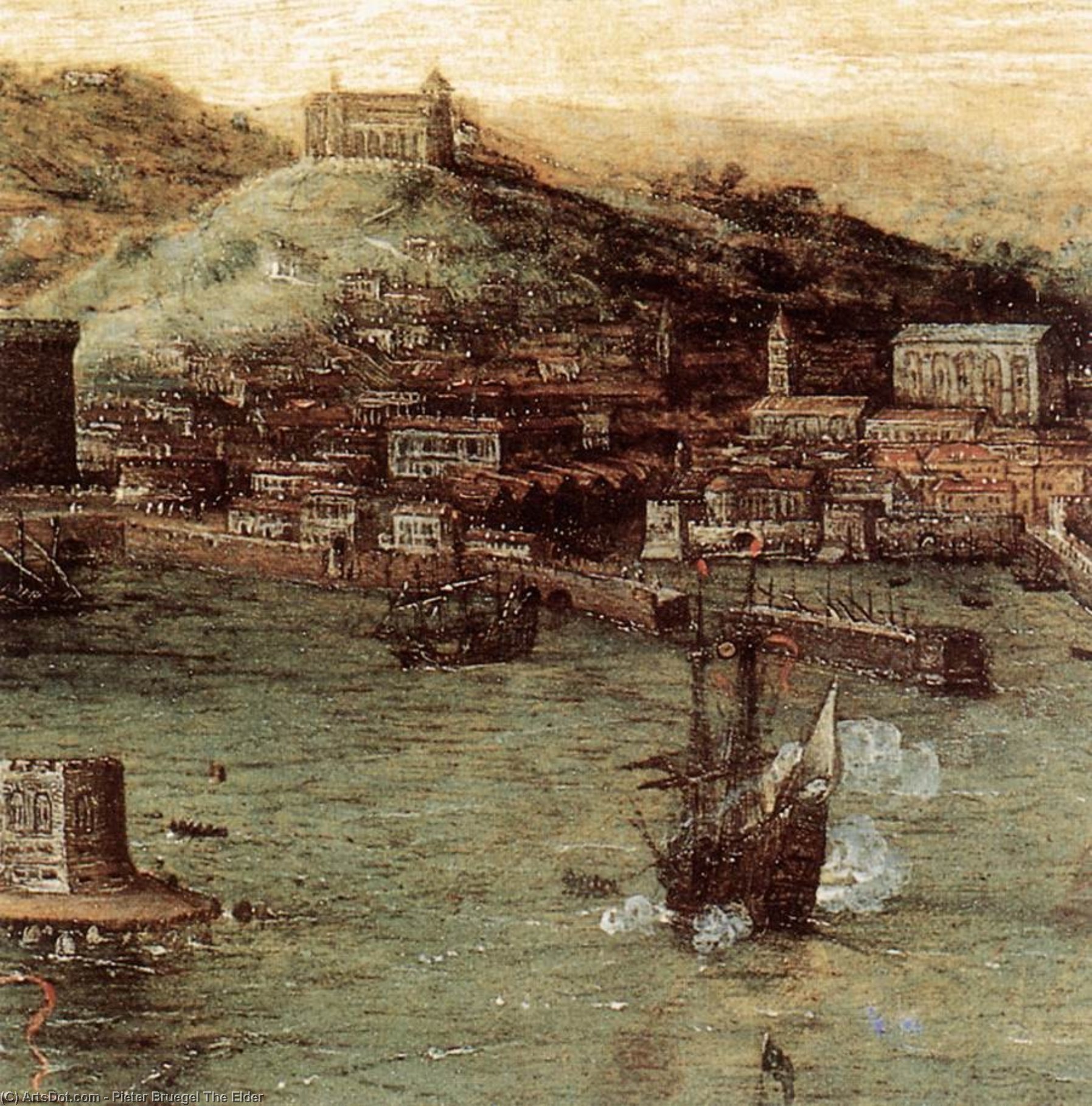 Batalla Naval En Nápoles (detalle) — Pieter Bruegel El Viejo