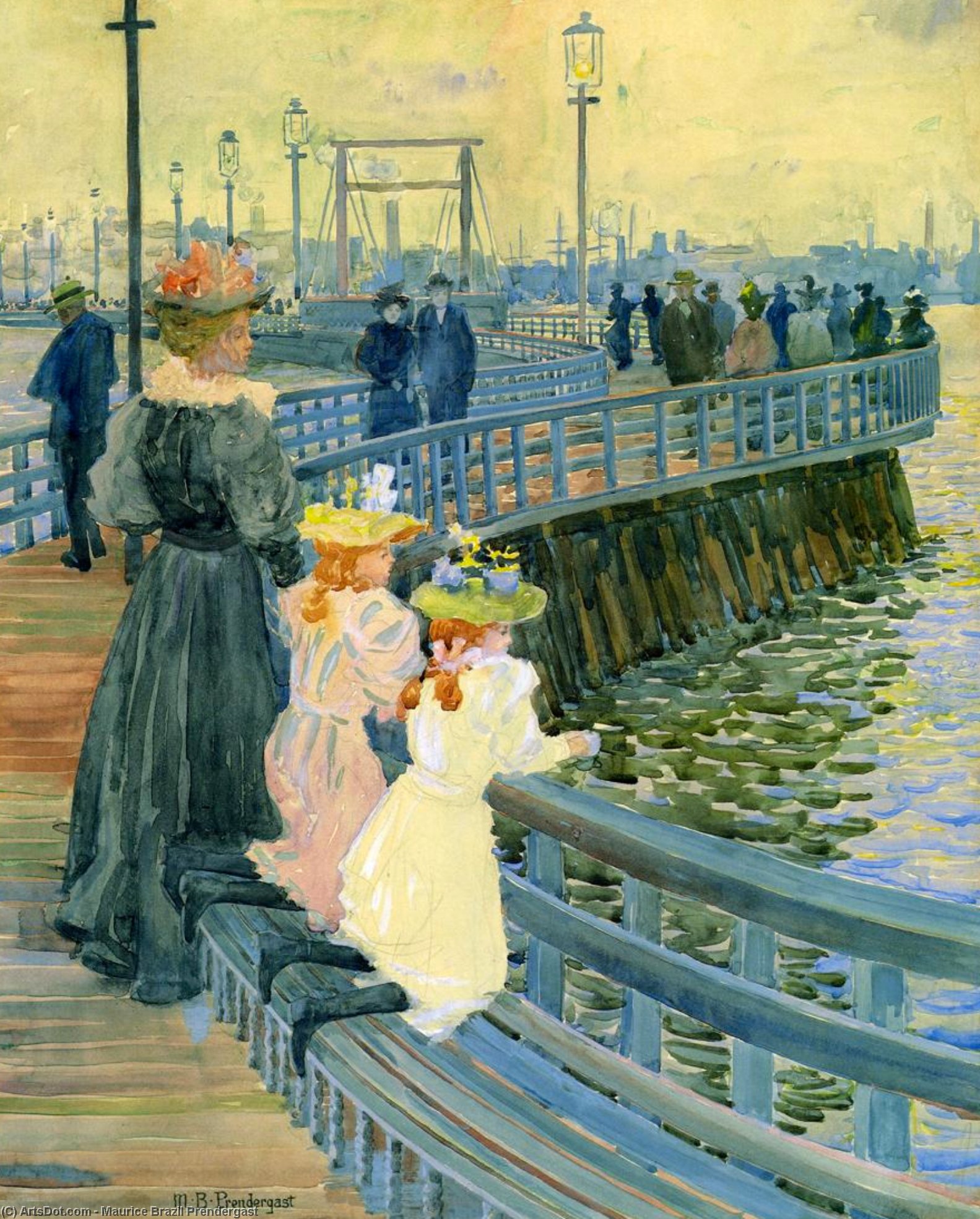City Point Bridge — Maurice Brazil Prendergast