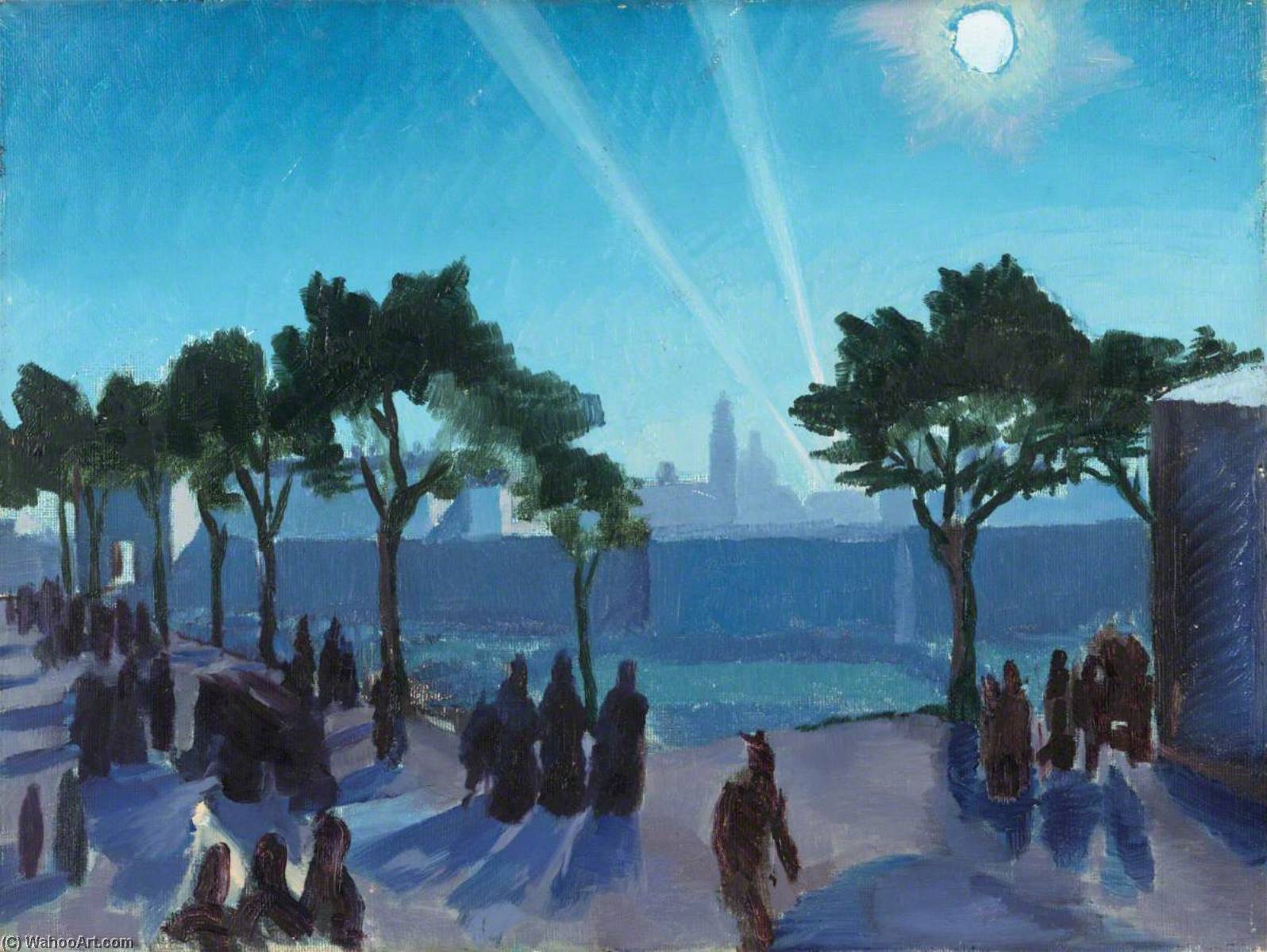 Italians Leaving Padua On Account Of The Raids — Sydney William Carline