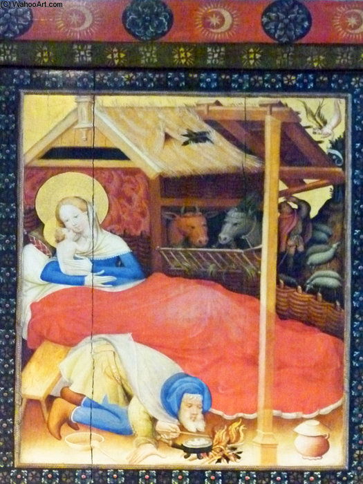Nacimiento De Cristo, Altar De Wildungen, Konrad Von Goes — Konrad Von Soest