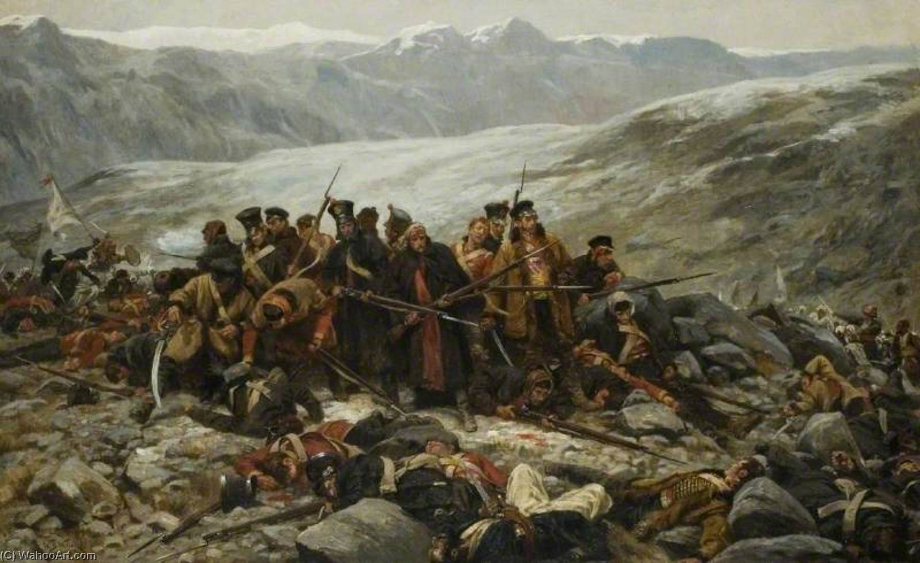 The Last Stand Of The 44th Foot At Gundermuck, 1842 — William Barns Wollen