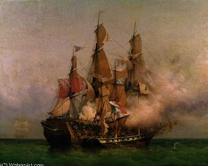 The Taking Of The 'kent' — Ambroise Louis Garneray