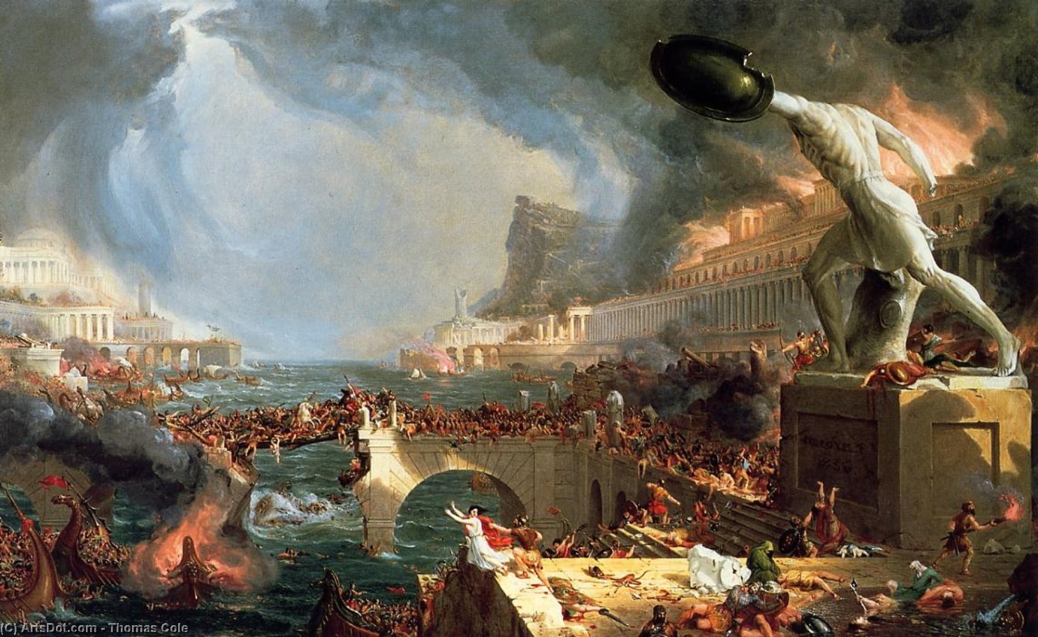 The Course Of Empire: Destruction — Thomas Cole
