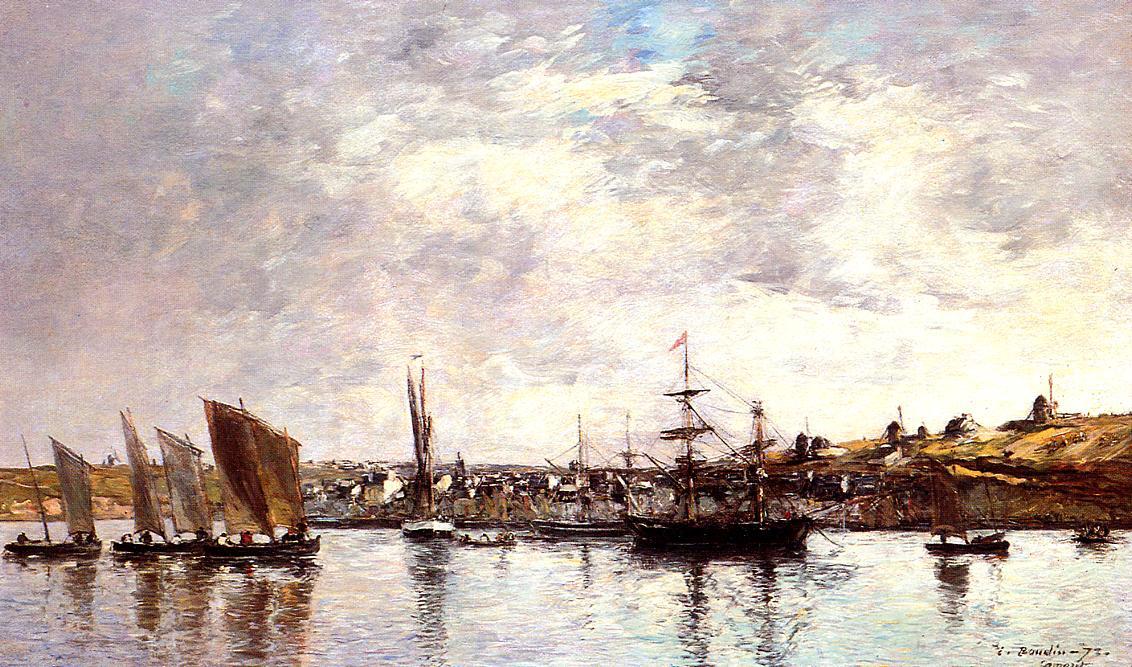 Camaret, The Port — Eugène Louis Boudin