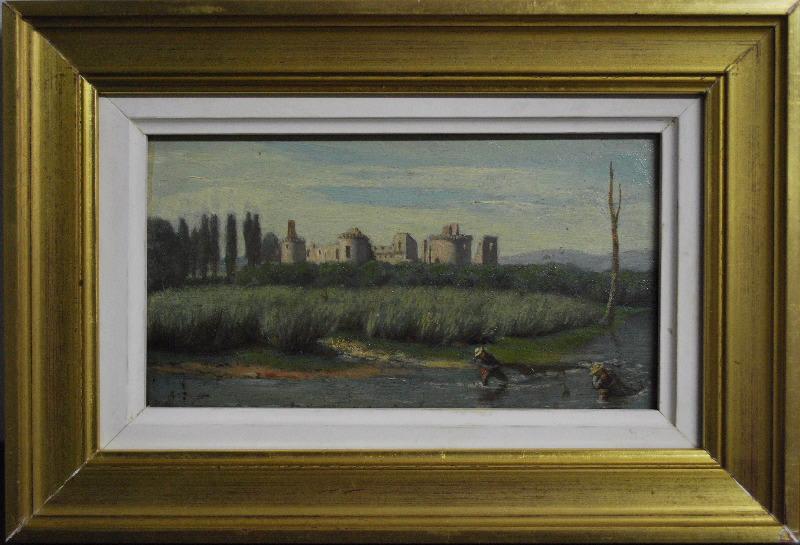 Pêcheurs Sur L'arroux, Près Du Château De Chazeu — Mariller Charles Philibert