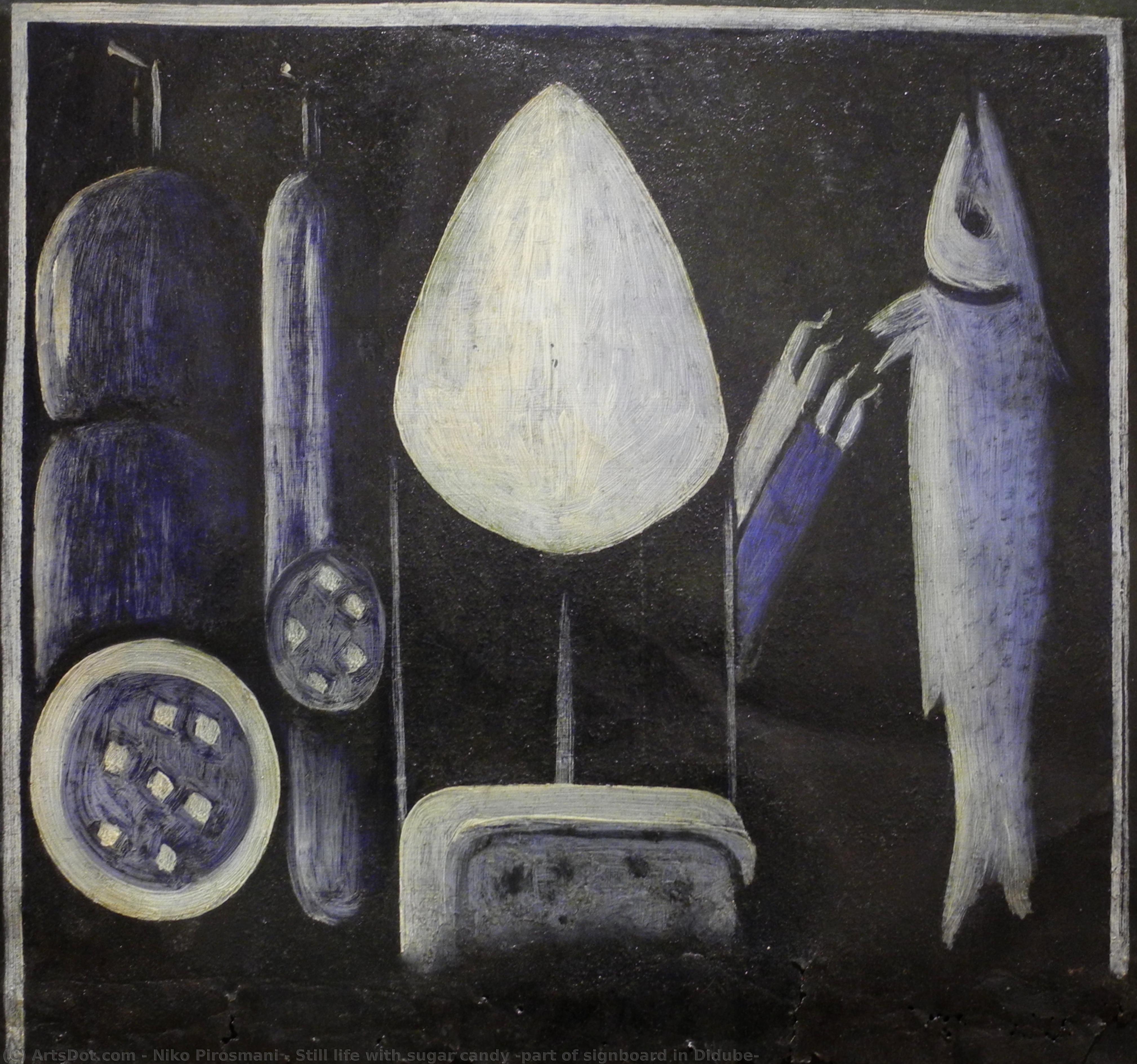 Still Life With Sugar Candy (part Of Signboard In Didube) — Niko Pirosmani
