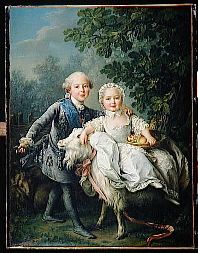 Charles Philippe De France, Comte D'artois, Et Sa Soeur Madame Clothilde — フランソワ・ユベール・ドゥルワ