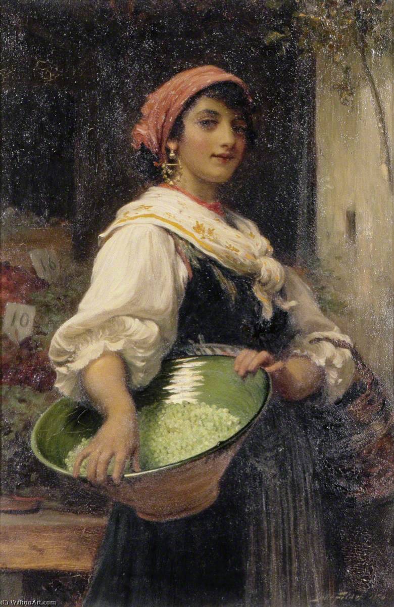 A Venetian Market Girl — Samuel Luke Fildes