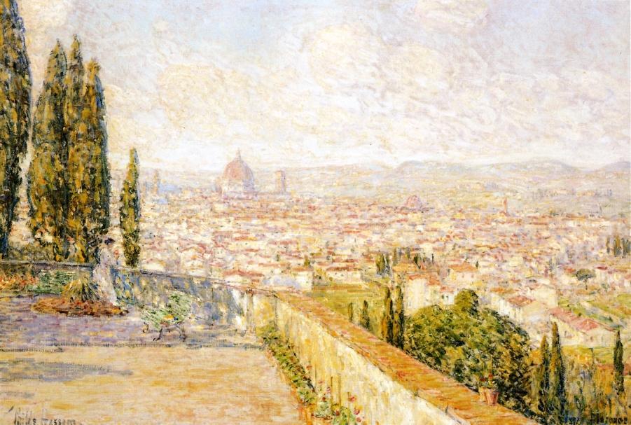 View Of Florence From San Miniato — Frederick Childe Hassam