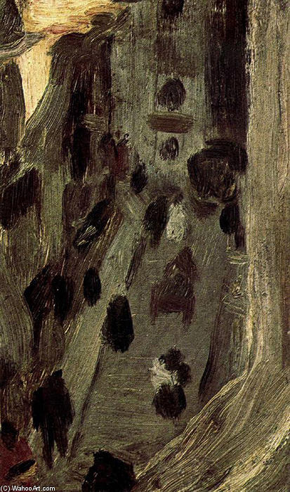 Die Straße Riera De Sant Joan Vom Künstleratelier — Pablo Picasso