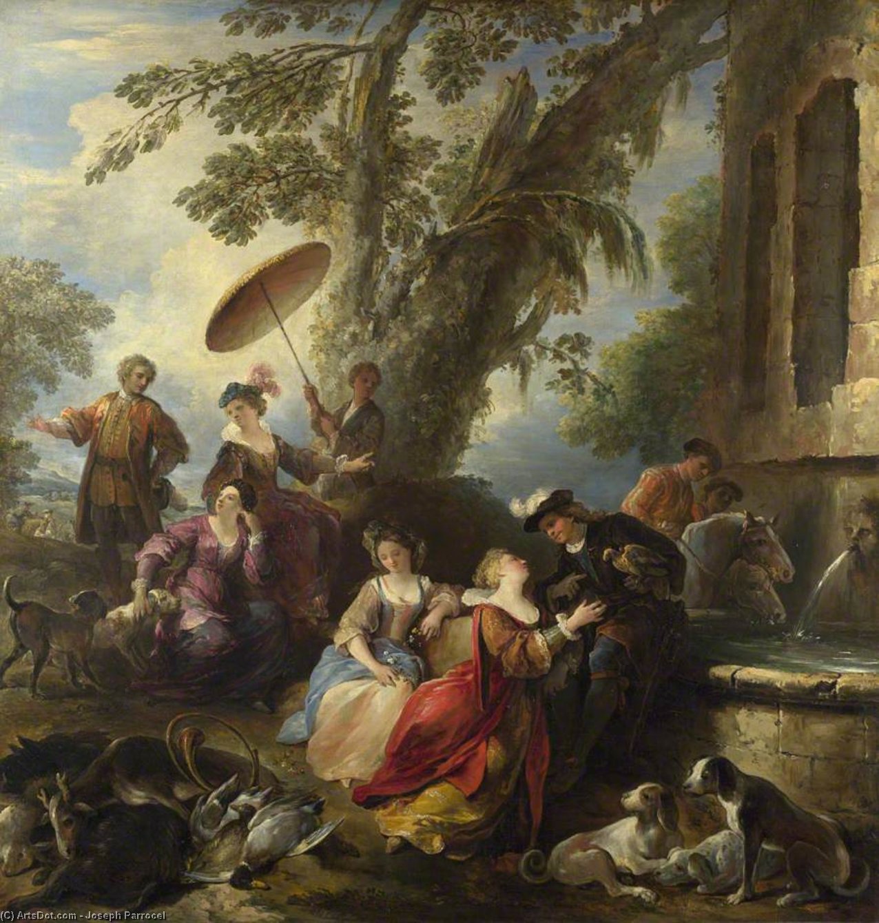 The Return From The Hunt — Joseph Parrocel