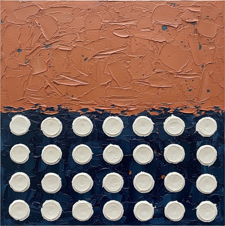 Monumental Resonance: A Sculptural Study Of Terracotta Horizons And Rhythmic Midnight Tides — David Moreau