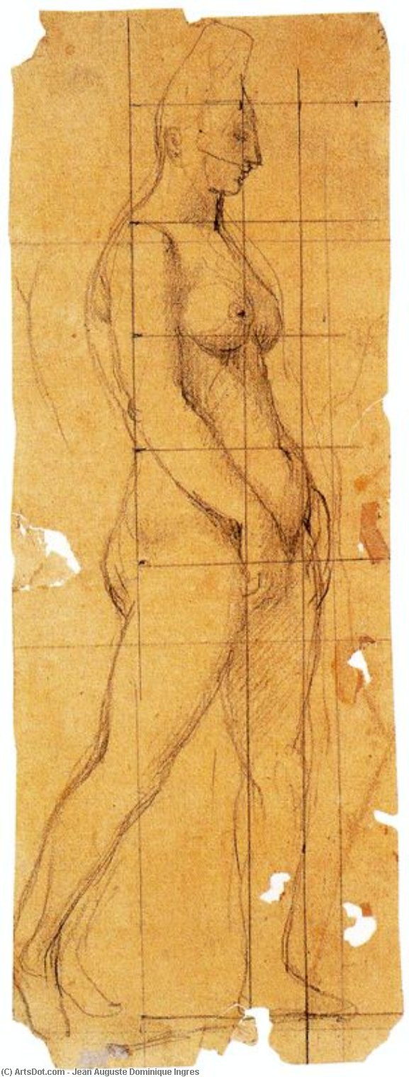 Sketch For The Turkish Bath — Ingre