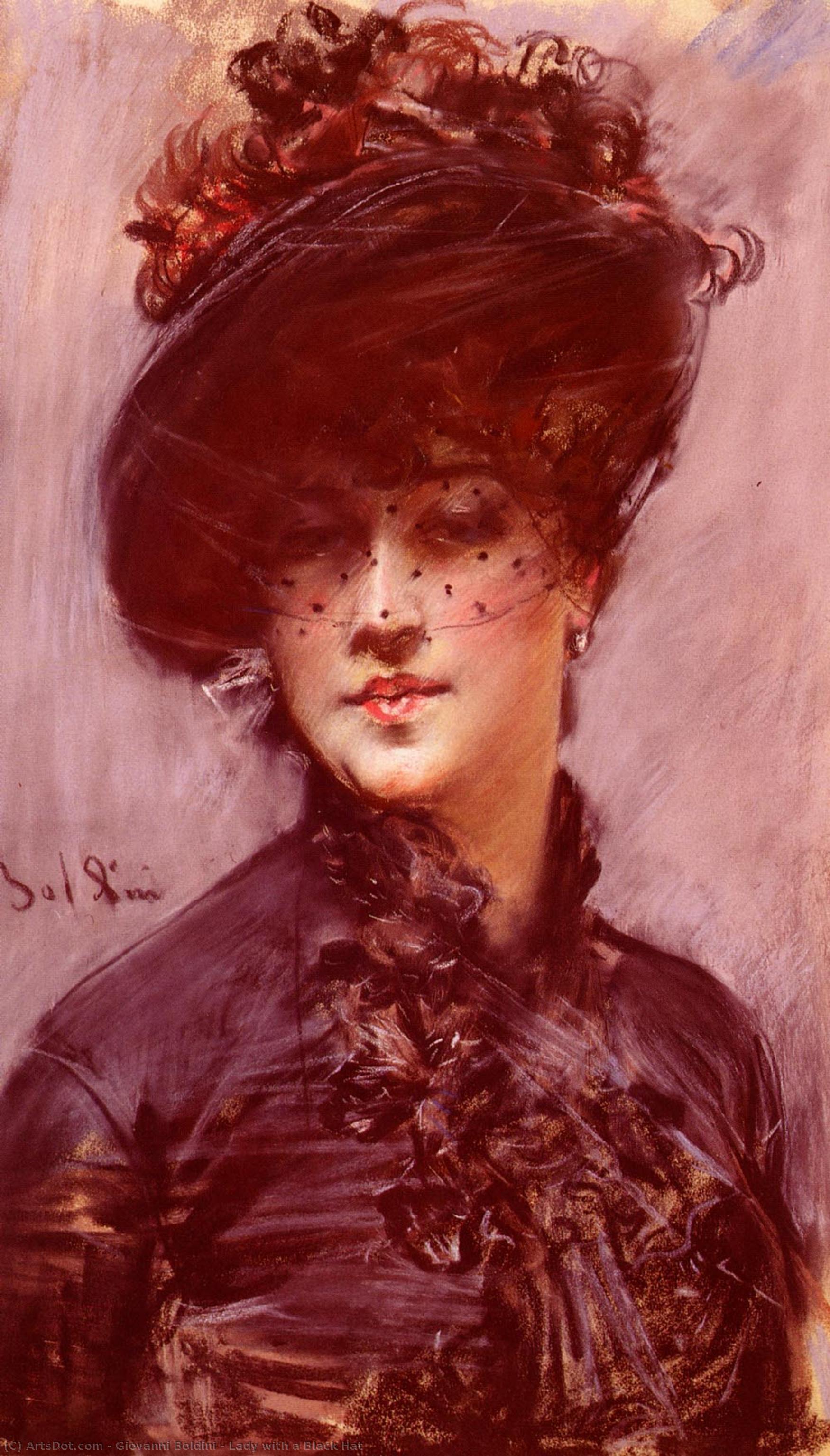 Lady With A Black Hat — Giovanni Boldini