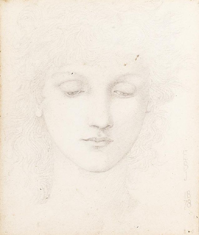 Head Of A Girl — Edward Coley Burne-jones