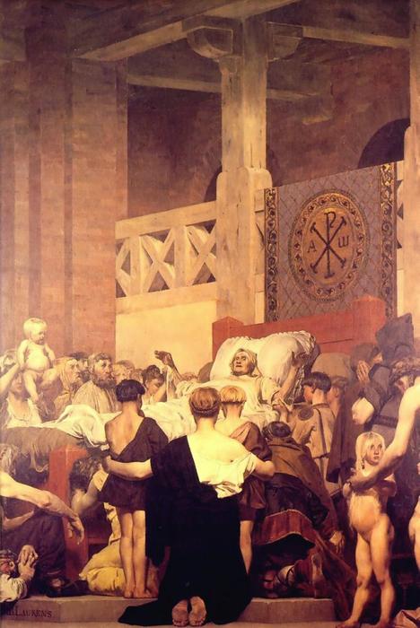 Death Of Saint Genevieve — Jean-paul Laurens