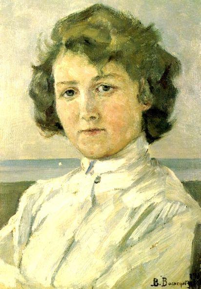 Portrait Of Zinaida Median — Victor Vasnetsov