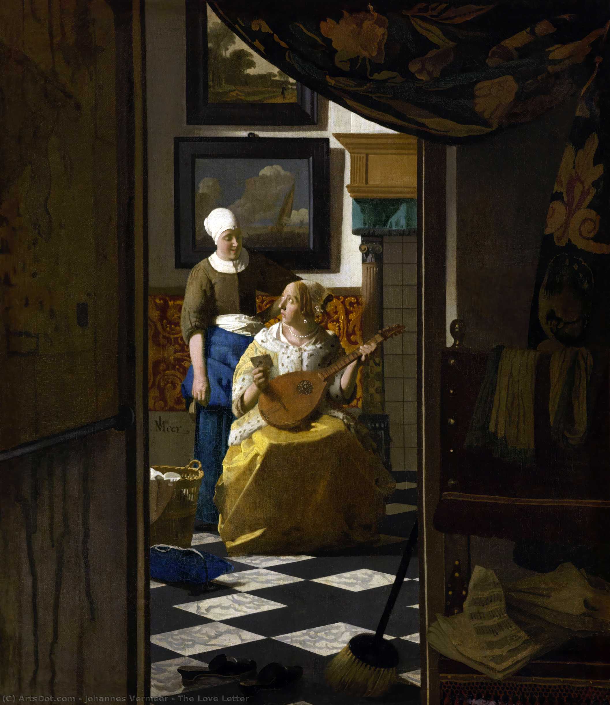 The Love Letter — Johannes Vermeer