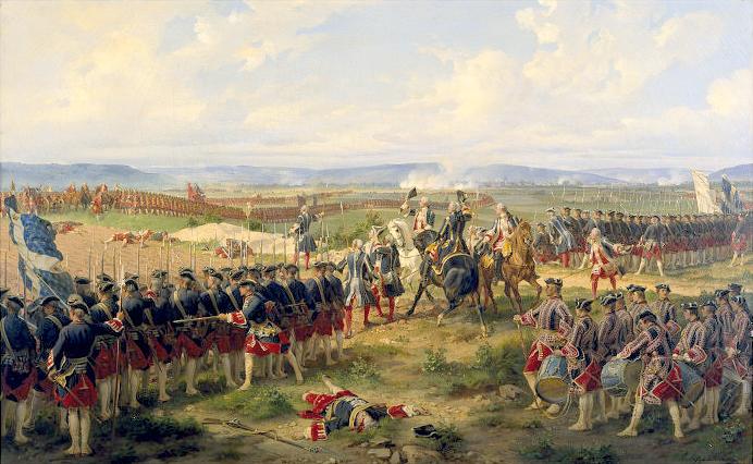 English The Battle Of Fontenoy, 1745 The French And The Allies Confronting Each Other — Henri Félix Emmanuel Philippoteaux