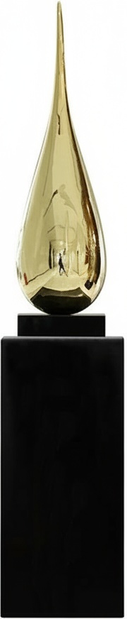 Golden Tear Sculpture - Modern Resin Art Deco Decorative Sculpture For Living Room Bedroom Hotel Display