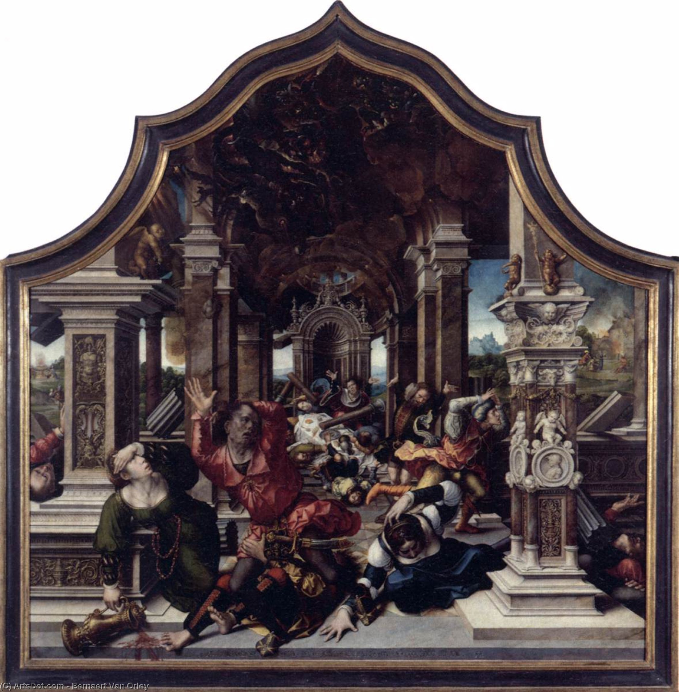 Triptych Of Virtue Of Patience (central Panel) — Bernaert Van Orley