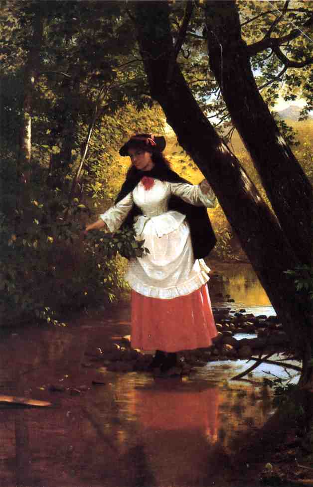 Stepping Stones — John George Brown